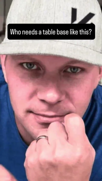 Still from the clip “When you realize the table you’ve been staring at is yours…”.